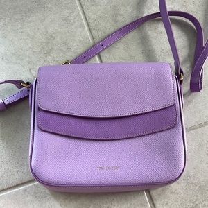 Vera Bradley Purple Leather Crossbody Bag